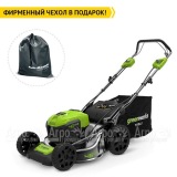 Газонокосилка аккумуляторная GreenWorks GD40LM46SP в Новосибирске