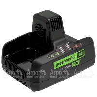 Быстрое зарядное устройство G60DC10 для двух аккумуляторов для аккумуляторной техники GreenWorks 60V в Новосибирске