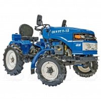 Многофункциональный минитрактор Garden Scout (Скаут) T-15DIF VT + двухкопрусный плуг + почвофреза в Новосибирске