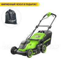 Газонокосилка аккумуляторная GreenWorks GD40LM411 4 Ач в Новосибирске