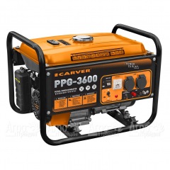 Бензогенератор Carver PPG-3600 2.5 кВт в Новосибирске