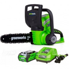 Аккумуляторная пила GreenWorks G40CS30II-12" 2 Ач в Новосибирске