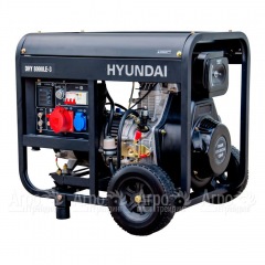 Дизельгенератор Hyundai DHY 8000LE-3 + колеса в Новосибирске