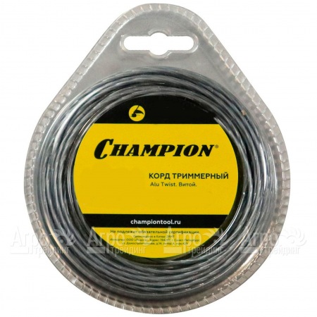 Корд триммерный Champion Alu Twist 3.0мм, 60м (витой)+нож  в Новосибирске