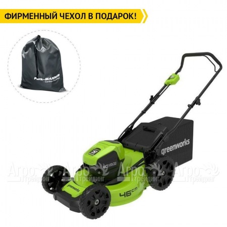 Газонокосилка аккумуляторная GreenWorks GD40LM46HP (без аккумулятора и зарядного устройства) в Новосибирске