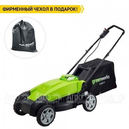 Газонокосилка аккумуляторная GreenWorks G-Max G40LM35 40V 35 см (без аккумулятора и ЗУ) в Новосибирске