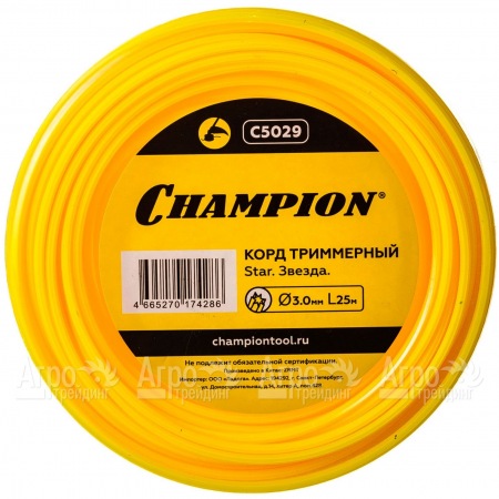 Корд триммерный Champion Star 3.0мм, 25м (звезда)  в Новосибирске