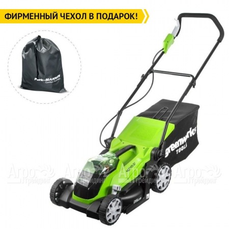 Газонокосилка аккумуляторная GreenWorks G-Max G40LM35K2 40V 35 см в Новосибирске