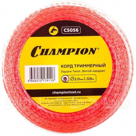 Корд триммерный Champion Square Twist Duo 2.0мм, 126м (витой квадрат)+нож  в Новосибирске