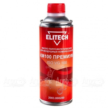 Масло полусинтетическое Elitech КМ100 2003.000200 ISO 100 0.45 л для воздушных компрессоров  в Новосибирске