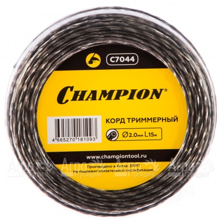 Корд триммерный Champion Tri-twist 2.0мм, 15м (витой треугольник)  в Новосибирске