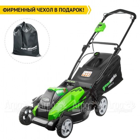 Газонокосилка аккумуляторная GreenWorks G40LM45K2 в Новосибирске