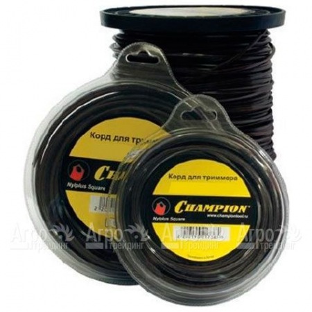 Корд триммерный Champion Nylplus Square 2.4мм, 15м (квадрат)  в Новосибирске