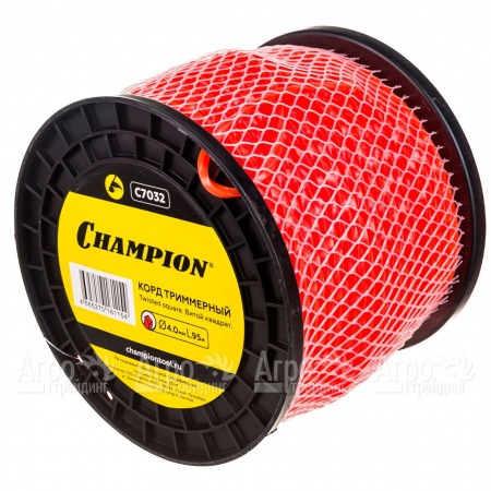 Корд триммерный Champion Twisted Square 4.0мм, 95м (витой квадрат)+нож  в Новосибирске