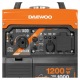 Инверторный бензогенератор Daewoo GDA 1400 i 1 кВт в Новосибирске
